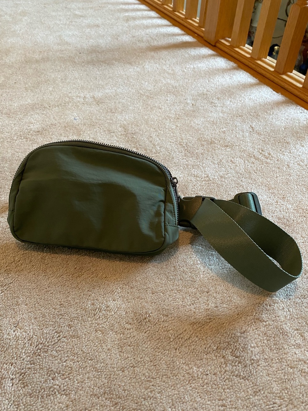 Olive Green Crossbody Belt Bag - Picture 2 of 5